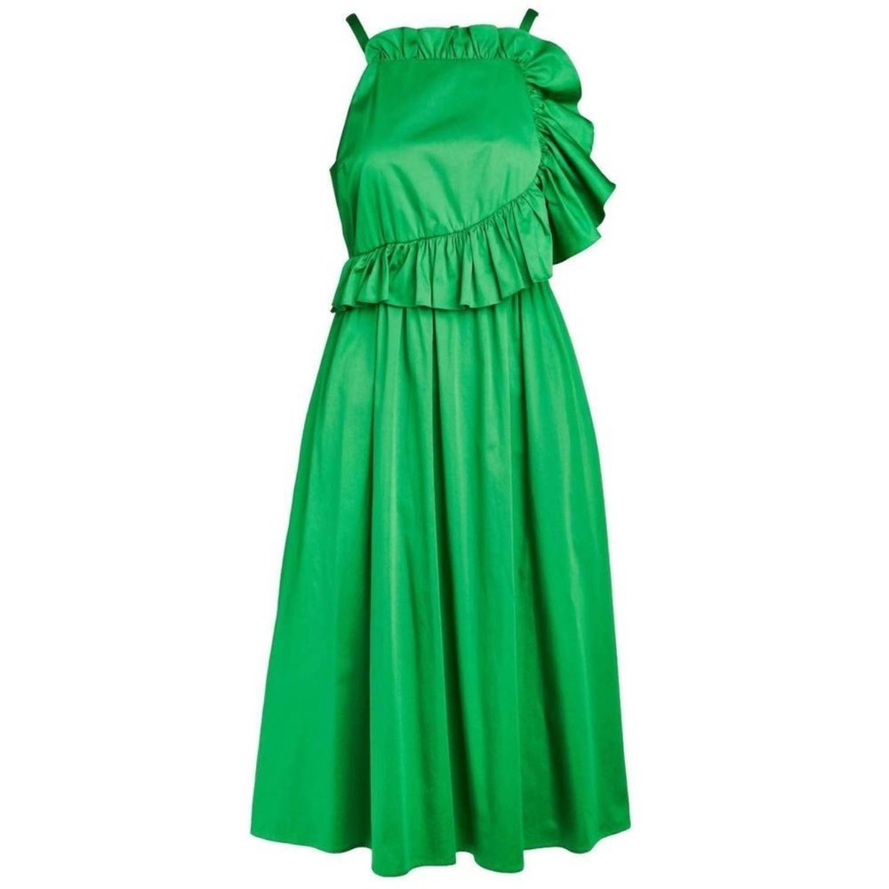 NWT Crosby Genevive Elegant Green Midi Dress - Picture 2 of 9